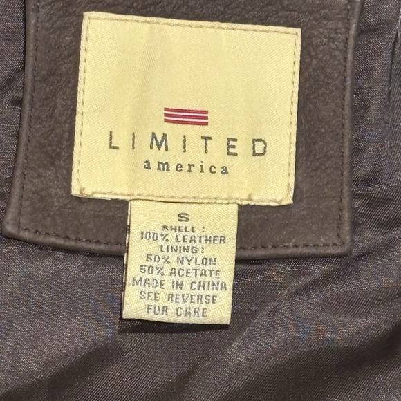 Vintage Limited America Leather Women's Jacket Small Brown GUC - Picture 3 of 5